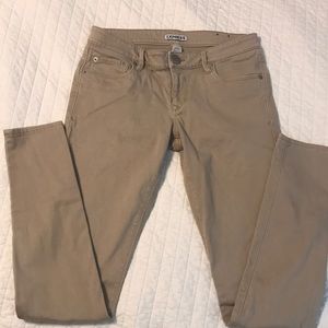 Express Khaki Skinny "jeans"